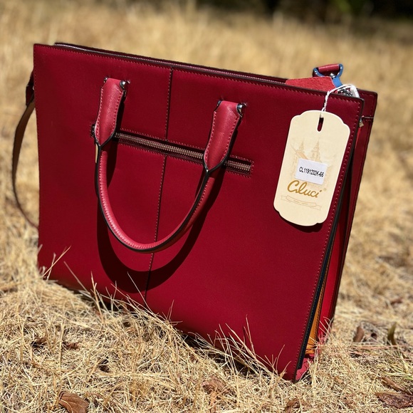 Ciluci Handbags - Ciluci Women’s Leather Briefcase, New